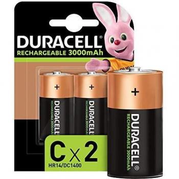 Duracell Battery Rechargeable Accu NiMH 3000mAh Size C Ref 81364720