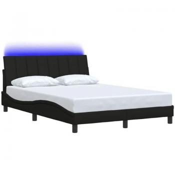 VidaXL Bettgestell ohne Matratze 120x200 cm in Schwarz