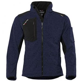 QUALITEX Multifunktionale Strickjacke navy/meliert
