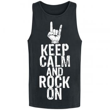 Camiseta Sin Mangas Keep Calm And Rock On Talla S
