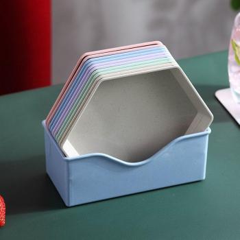 5/6pcs Wheat Straw Snack and Sauce Plates