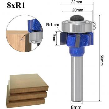 1pc 6mm Corner Round Router Bit R1 R2 R3