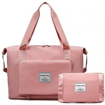 Sac Élégant Voyage‑Sport – Pliant, Durable, Rouge Blush
