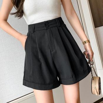 Sommerliche kurze Hose Frauen Schwarz Grün Blau Hohe Taille Streetwear