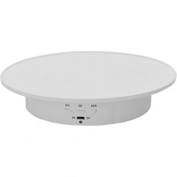 Présentoir de bijoux rotatif électrique 20cm, 3 vitesses, intelligent, avec batterie, USB