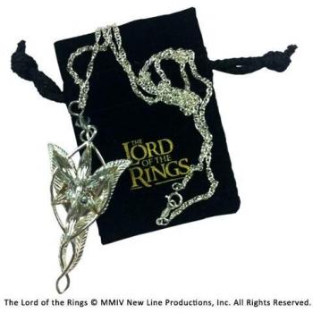 Boucle d'Oreilles Réplique Éternelle Elfe en Argent Réplique de l'Étoile du Soir d'Arwen du Seigneur des Anneaux
