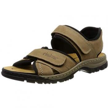 Rieker 25051-20 Sandali Uomo Marrone (Camel/Black 20)
