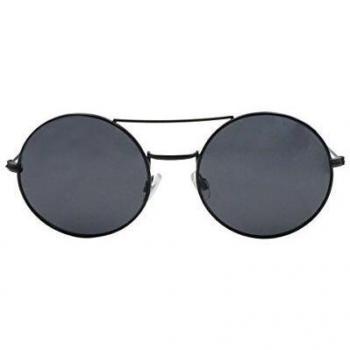 Polarized Circle Glasses in Matte Black – Universal Size
