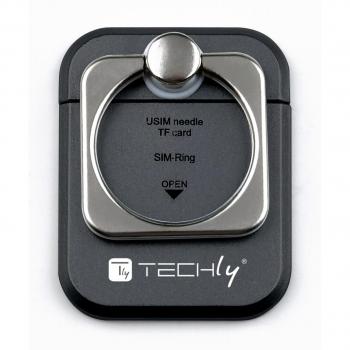 Anello e Supporto per Smartphone Nero