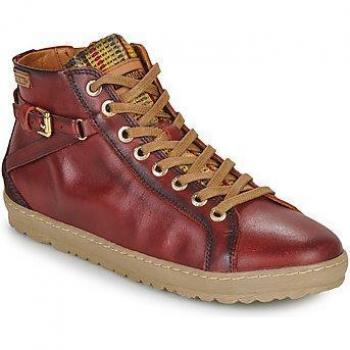 Botines de piel con cremallera lateral Pikolinos para mujer