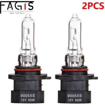 Fagis 2 Pcs 9005XS HB3A 12V 65W Halogen Headlight Bulbs, Clear Standard Lamp, 3300K