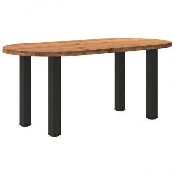 VidaXL Hellbrauner Esstisch 180x90 cm Oval Massivholz