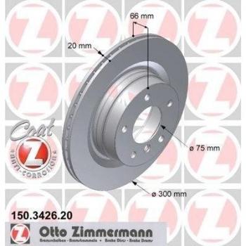 ZIMMERMANN Bremsscheibe hinten 150.3426.20