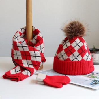 Boys & Girls Knitted Baby Cap with Thick Neck Cover
