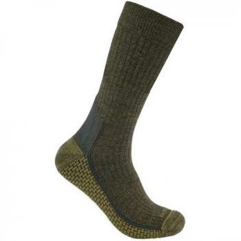 Carhartt Midweight Synthetic‑Merino Crew‑Sock – Farboption Grün, Größe M