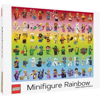Puzzle 1000 pièces LEGO Minifigurines Arc-en-ciel