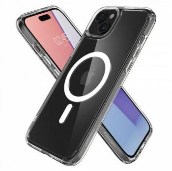 Cover Ultra Hybrid MagFit Spigen compatibile iPhone 15 – Trasparente Bianco