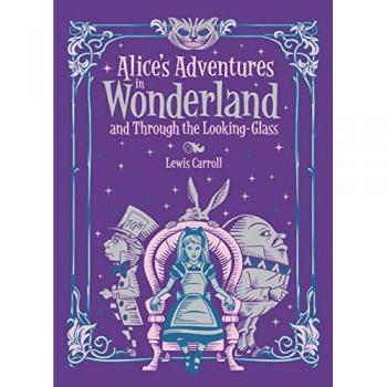 ALICE'S ADVENTURES IN WONDERLAND THROUGH LOOKING-GLASS Lewis Carroll Leather NEW