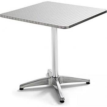 Bistrot Quadrato Oviala con 4 Sedie in Alluminio