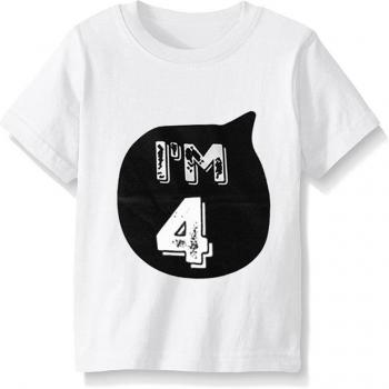 T-shirt drôle en coton pour enfants