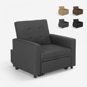 Sillón cama Brooke con reposabrazos