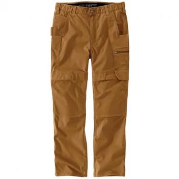 Carhartt Pantalón de trabajo Bn5074: diseño robusto Ripstop, fit relajado, bolsillos múltiples y flexibilidad Steel