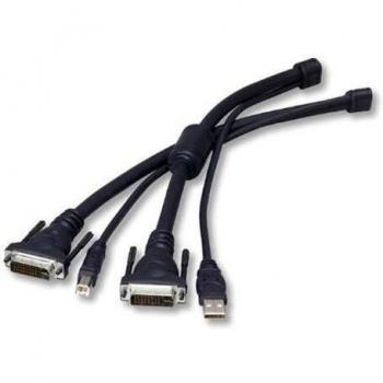 Cables KVM Belkin de 3 m para video, teclado y ratón
