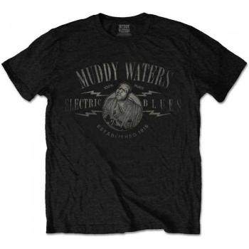 T-shirt unisexe adulte Muddy Waters logo Electric Blues taille XXL noir