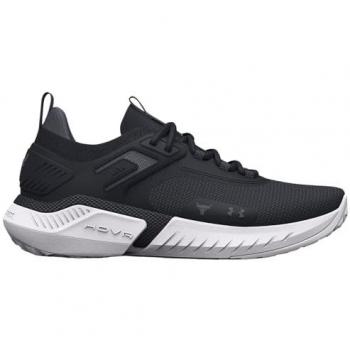 UA W Project Rock 5 Women's Black and White Tennis Shoes
