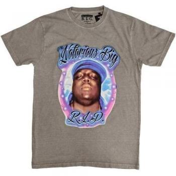 Tee Unisexe XL Gris Biggie Smalls Airbrush RIP