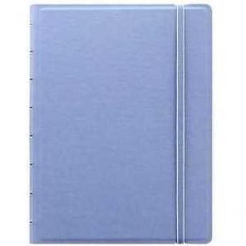 Notebook A5 righe elastico similpelle blu pastello 56 pagine Filofax