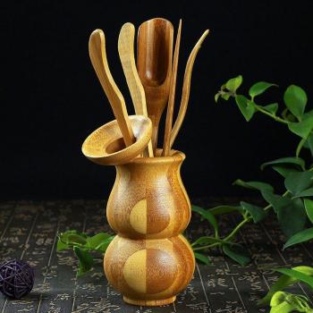 6Pcs Bamboo Tea Set for Chinese Tea Ceremony