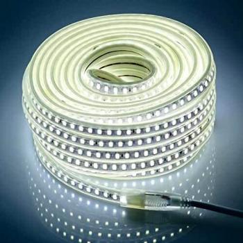 IP67 5730 120 LED/m Flexibler LED-Streifen Warmweiß mit europäischem Standard Netzkabel AC 220V