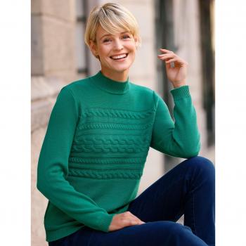 Langarm Stehkragenpullover CLASSIC BASICS