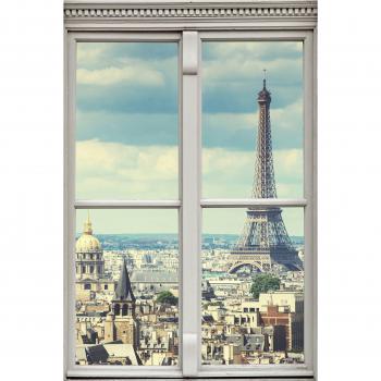 Queence Wandsticker »Paris«, selbstklebend, 3D, Fenster