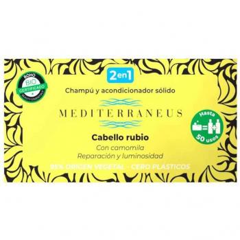 Champú y acondicionador sólidos Cabello Rubio, Mediterraneus 55gr