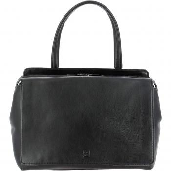 Stile Supremo Nero – Borsa Donna Vera Pelle Grande con Tascetta Est