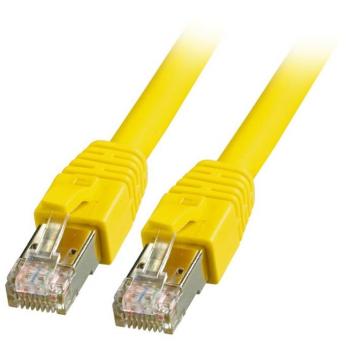 EFB Electronics 10 m Cat‑8.1 Patch Cord, Yellow, S/FTP, LSZH – K5528GE.10