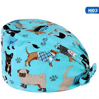 Chapeau chirurgical unisexe avec impression