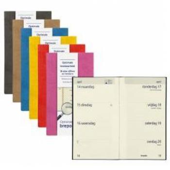 Optivision Pocket 1T Lucca NL – carnet de bord en cuir synthétique, format A6, reli