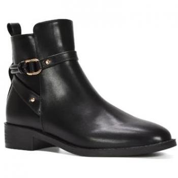 Mollie Black Block Heel Boot