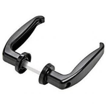 Comunello maniglia alluminio verniciato nera 50-60