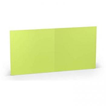 Paperado Doppelkarten Set – 25 Stück – 15,7 × 15,7 cm – Maigrün