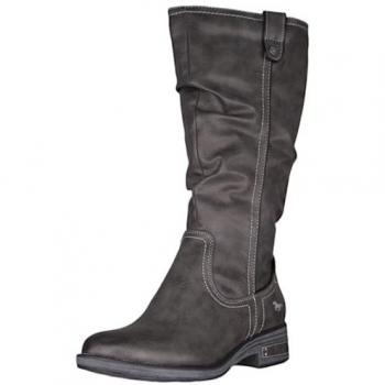Mustang 32 cm Anthracite, Talon Plat, Doublure Chaude