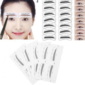 32 Pairs Eyebrow Drawing Templates