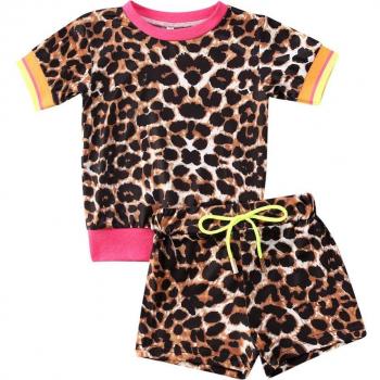 Little Explorer Leopard Lookbook: 2‑Piece Summer Set (Tee + Shorts)