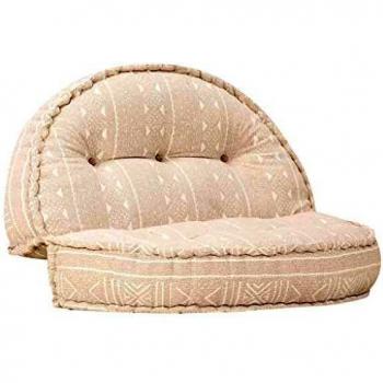 VidaXL Pouf Beige Tissu Meilleur Choix 100x20cm