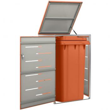 Contenedor de Basura con Cobertizo de Acero 69x77,5x112,5 cm