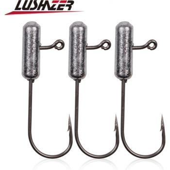 LUSHAZER 10pcs Soft Lure Fishing Hooks
