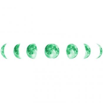 Lueur Nocturne Murale 3D | Stickers Lunaires 30cm